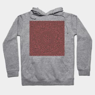 Circular Turing Pattern (Rose Gold) Hoodie